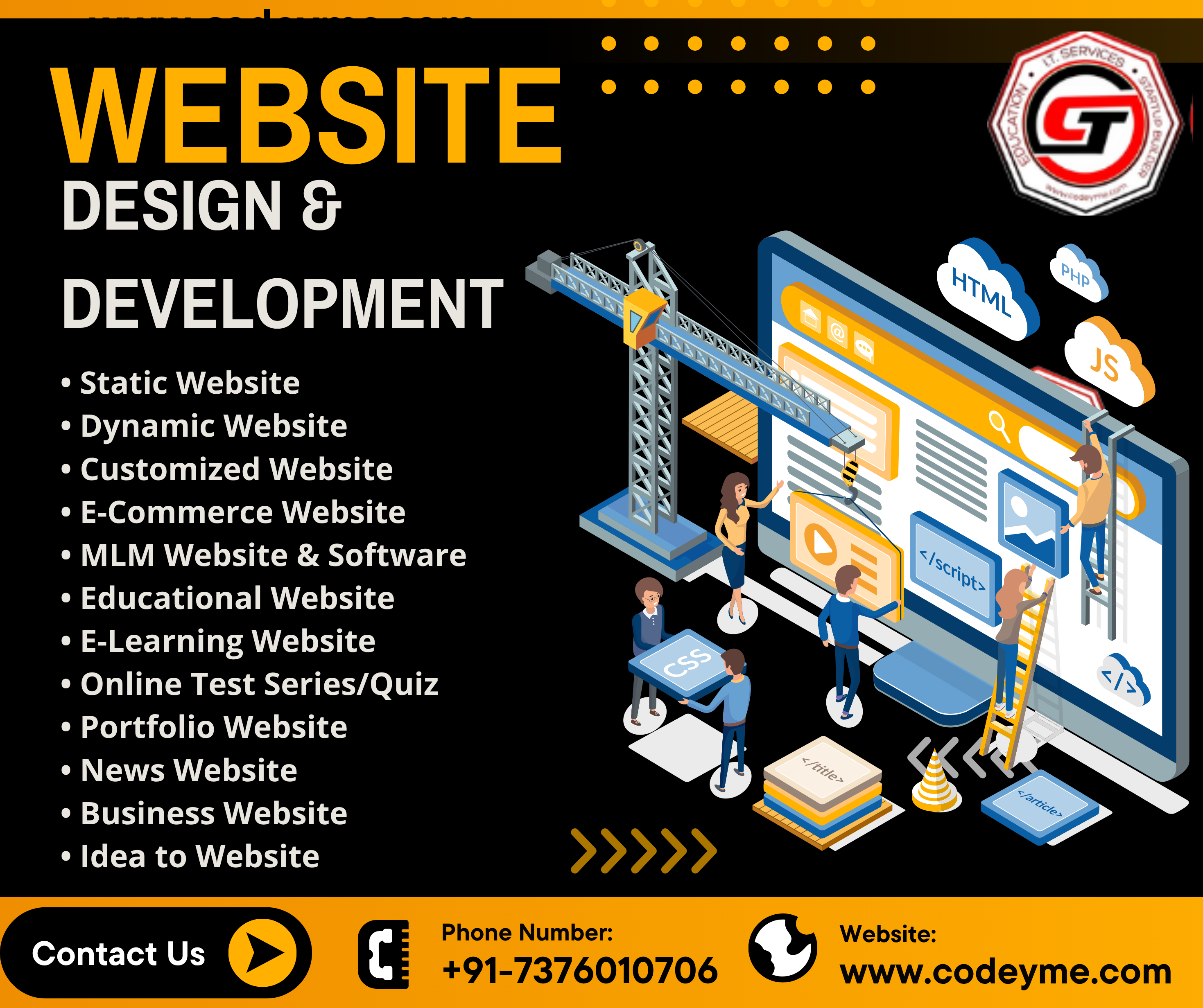 Website Design & Development Capabilities - Codeyme